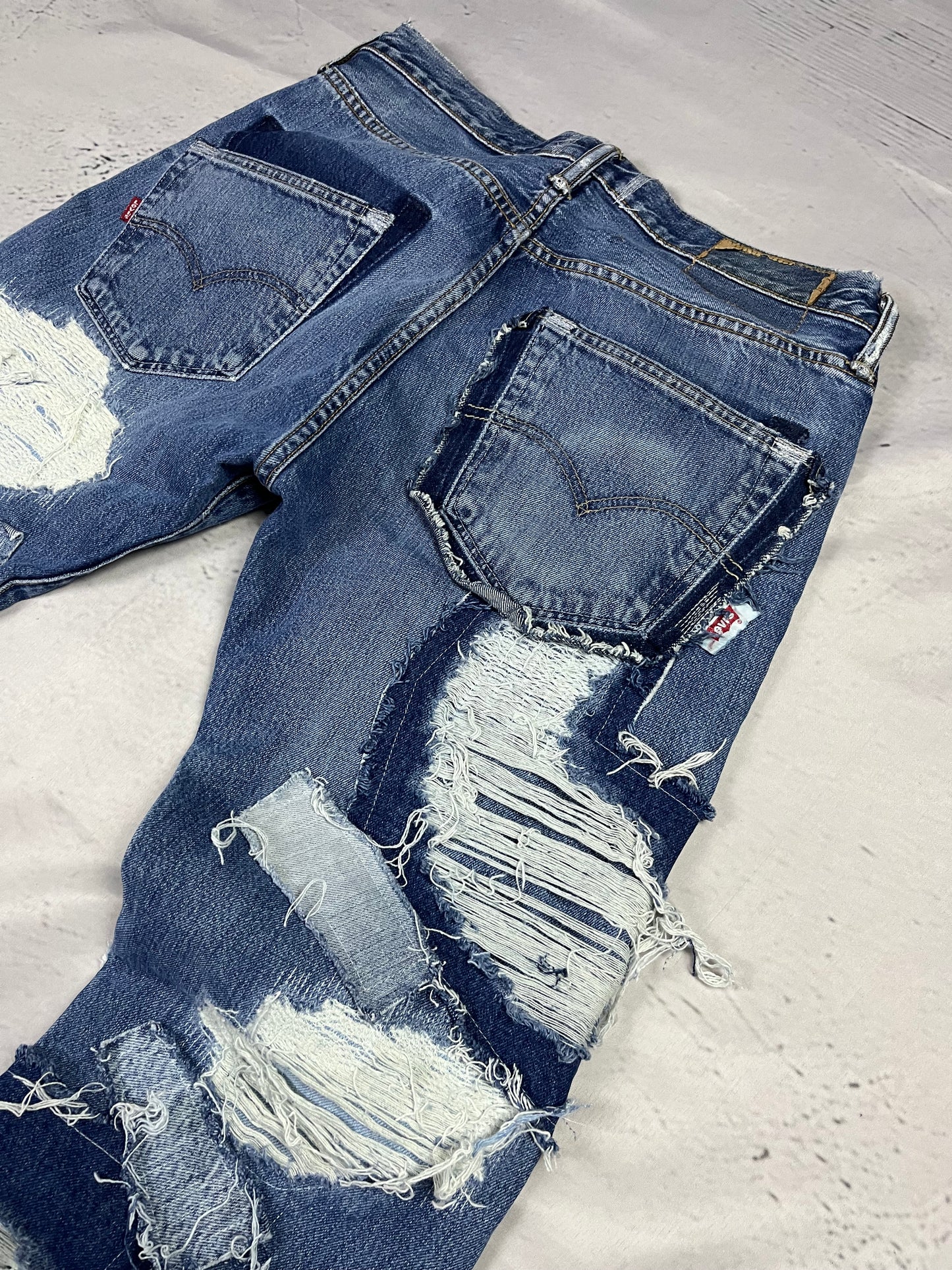 SCRAPWORK FLARE DENIM