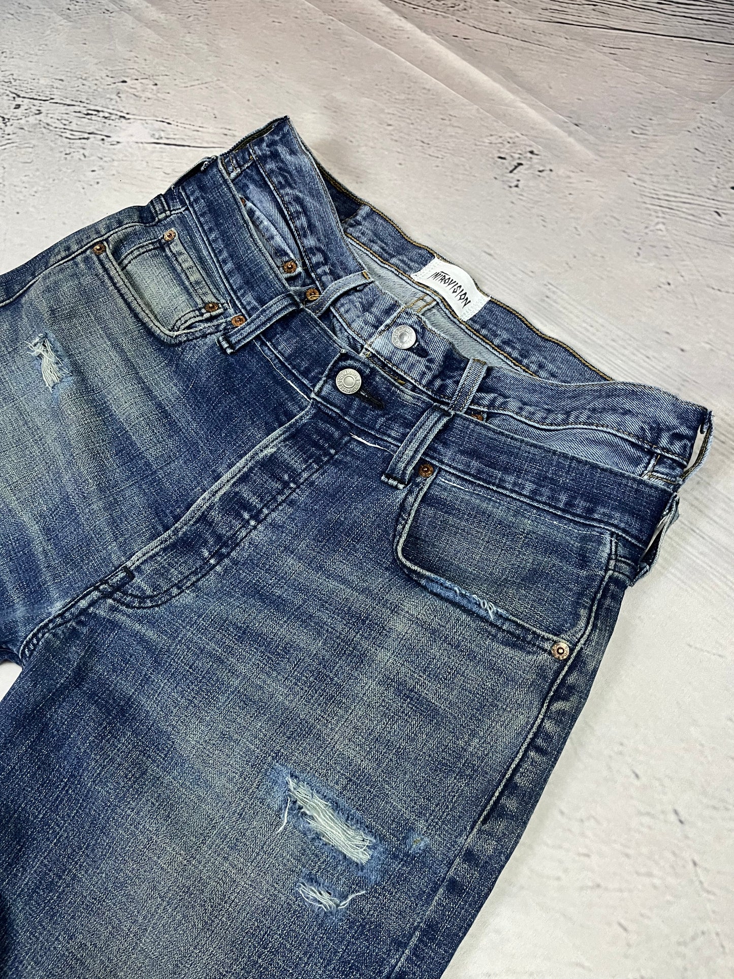 REWORKED POCKET FLARE DENIM