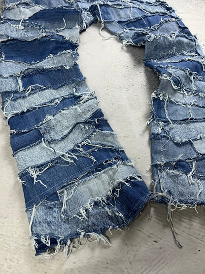SCRAPLINE FLARE DENIM