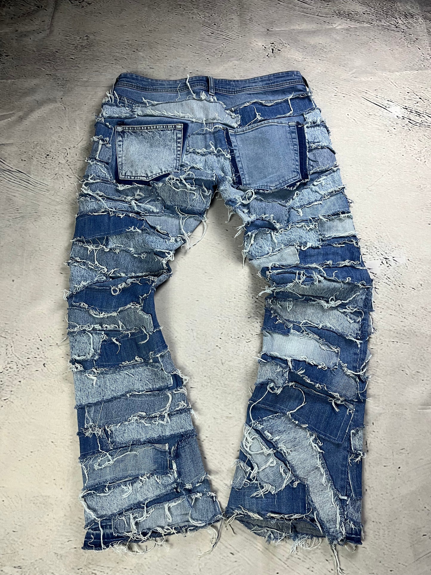 SCRAPLINE FLARE DENIM