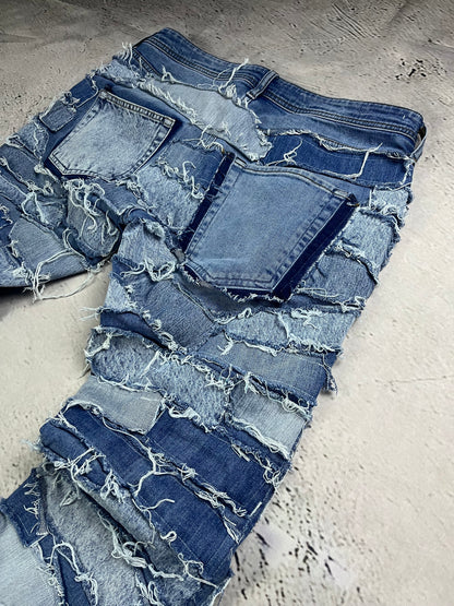 SCRAPLINE FLARE DENIM