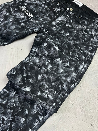 CHAOS PATTERN FLARE DENIM