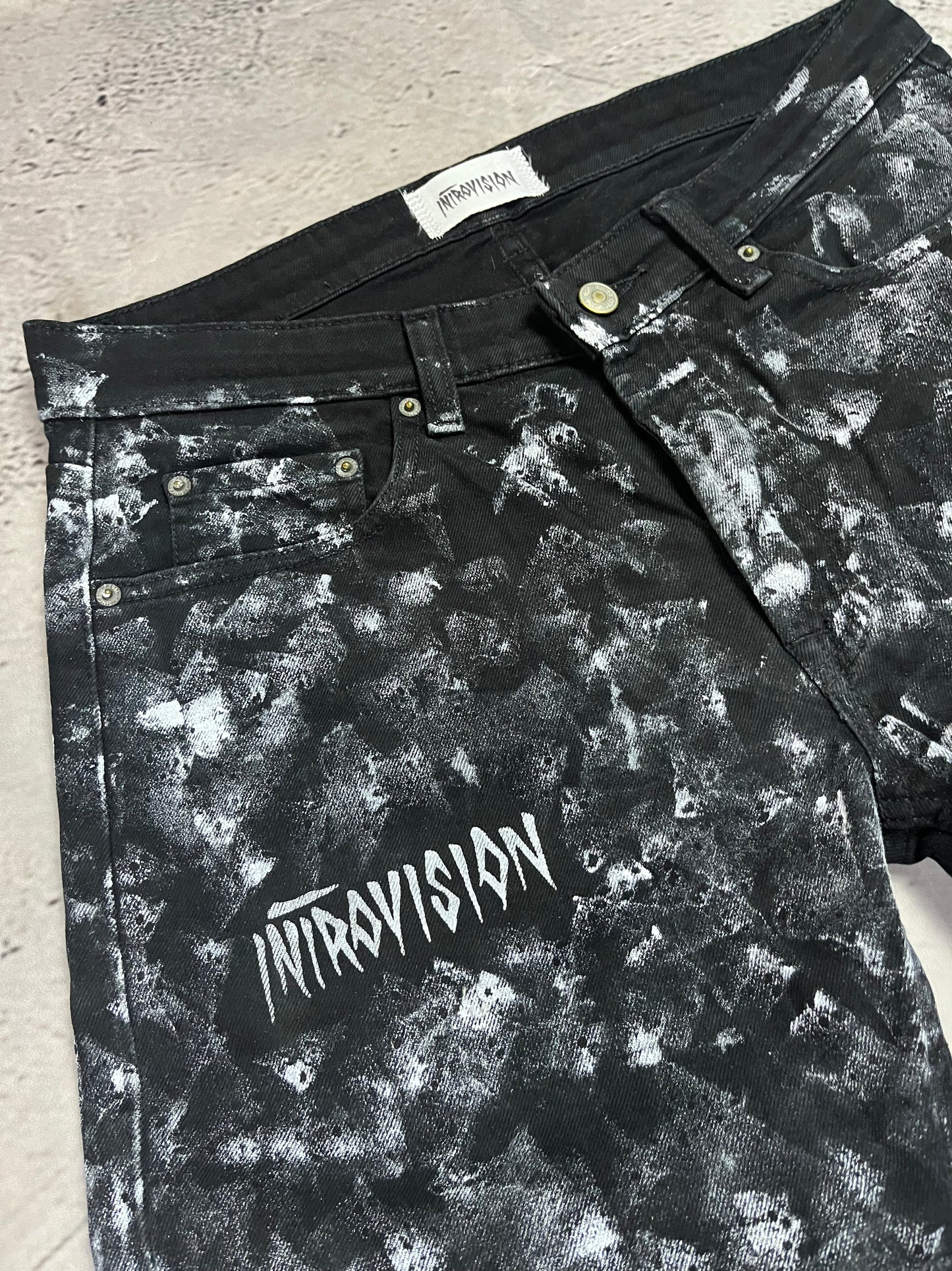 CHAOS PATTERN FLARE DENIM