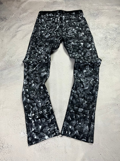 CHAOS PATTERN FLARE DENIM