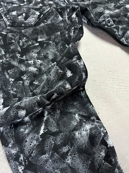 CHAOS PATTERN FLARE DENIM