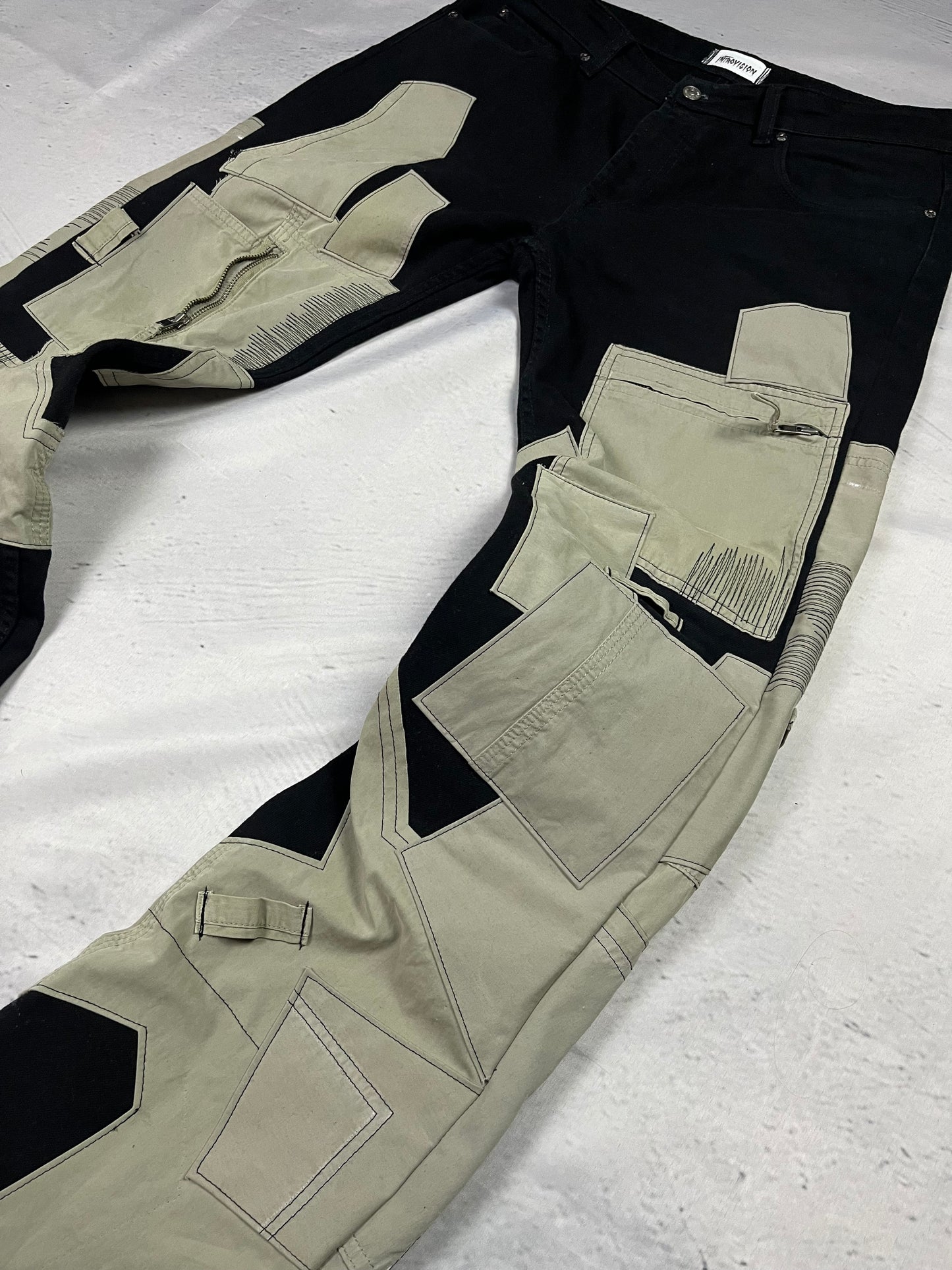 UTILITY PATCHWORK FLARE DENIM