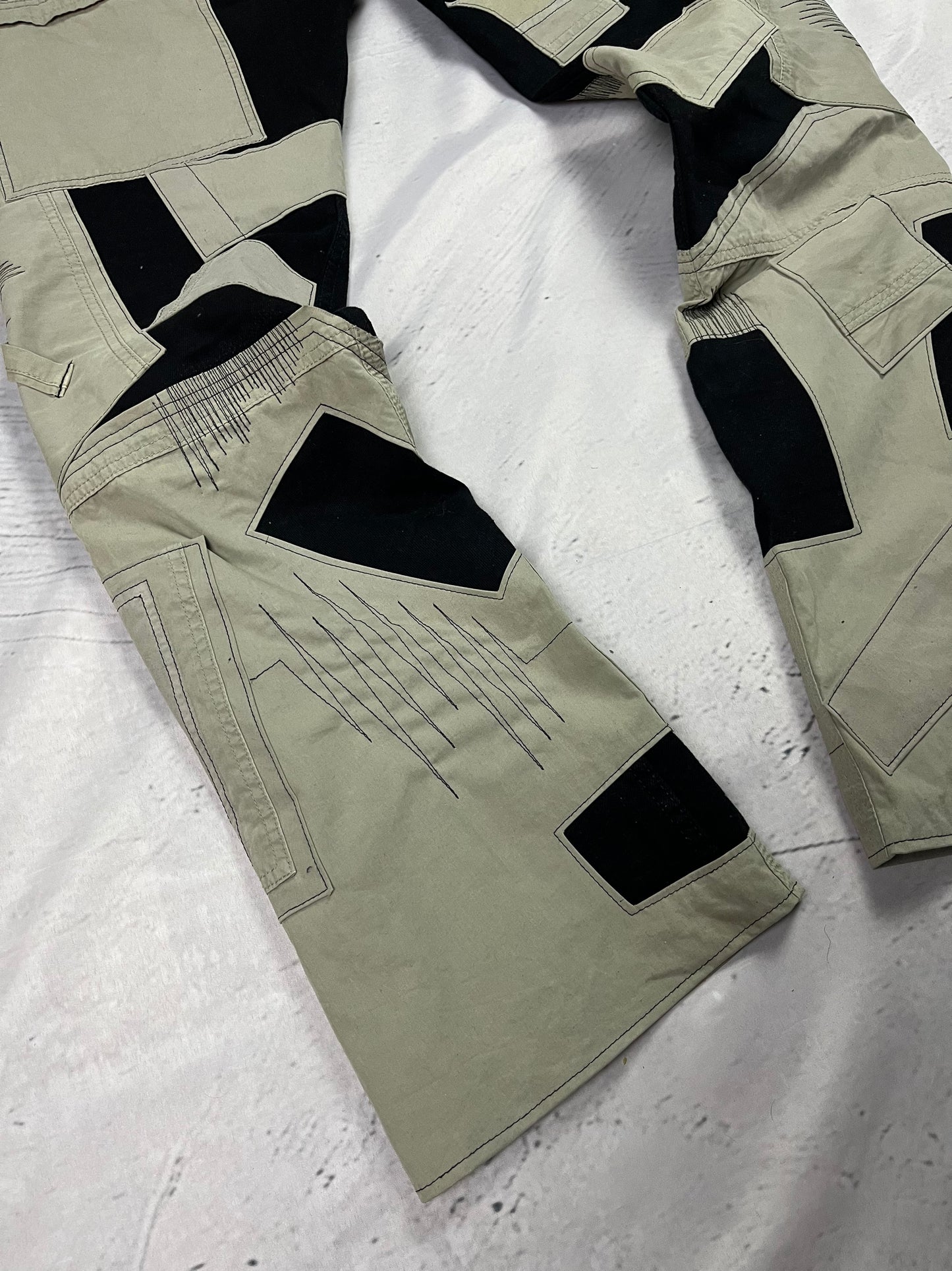 UTILITY PATCHWORK FLARE DENIM