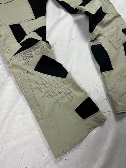 UTILITY PATCHWORK FLARE DENIM