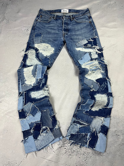 SCRAPWORK FLARE DENIM