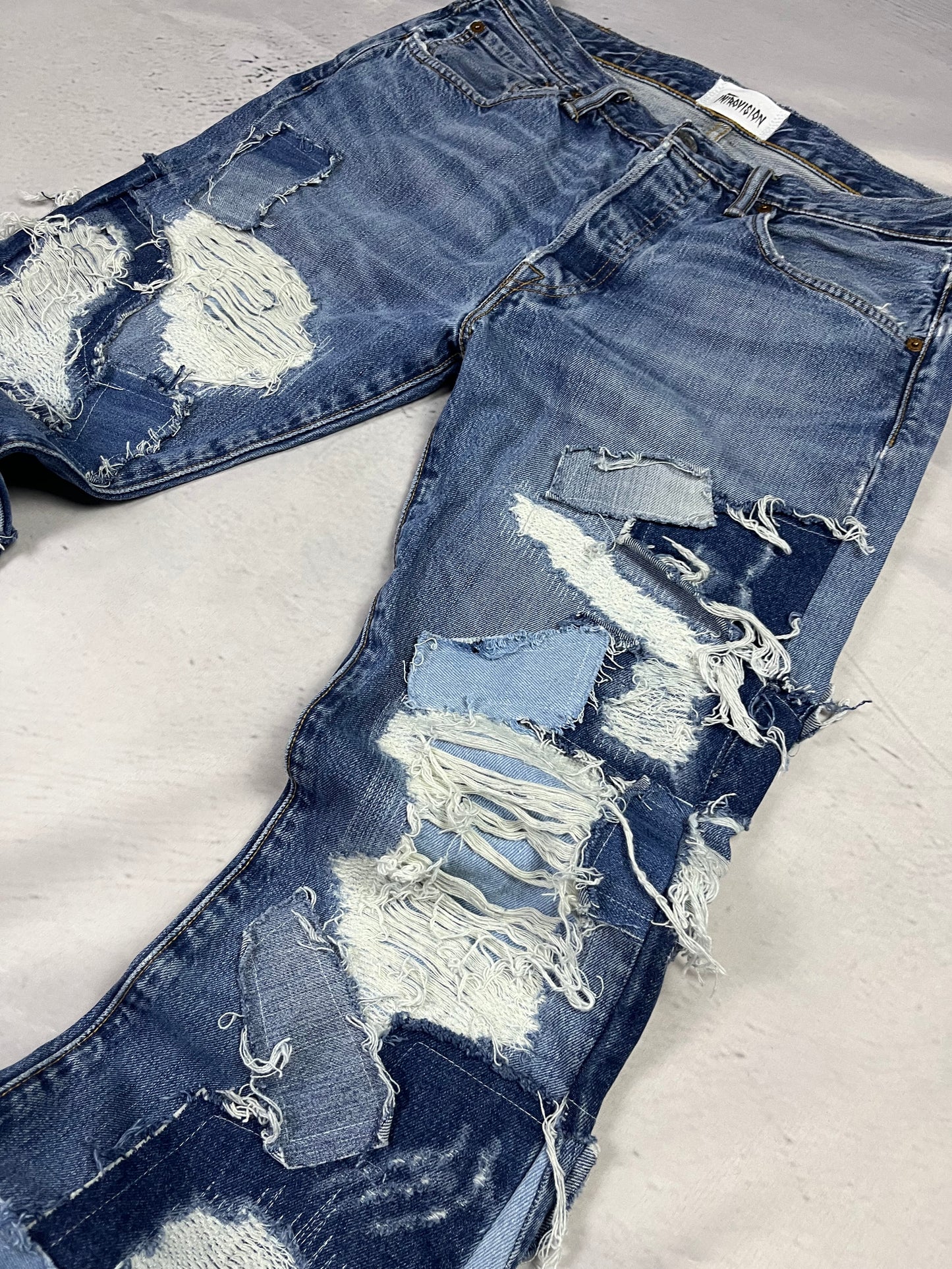 SCRAPWORK FLARE DENIM