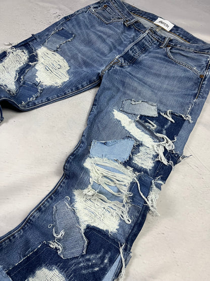 SCRAPWORK FLARE DENIM