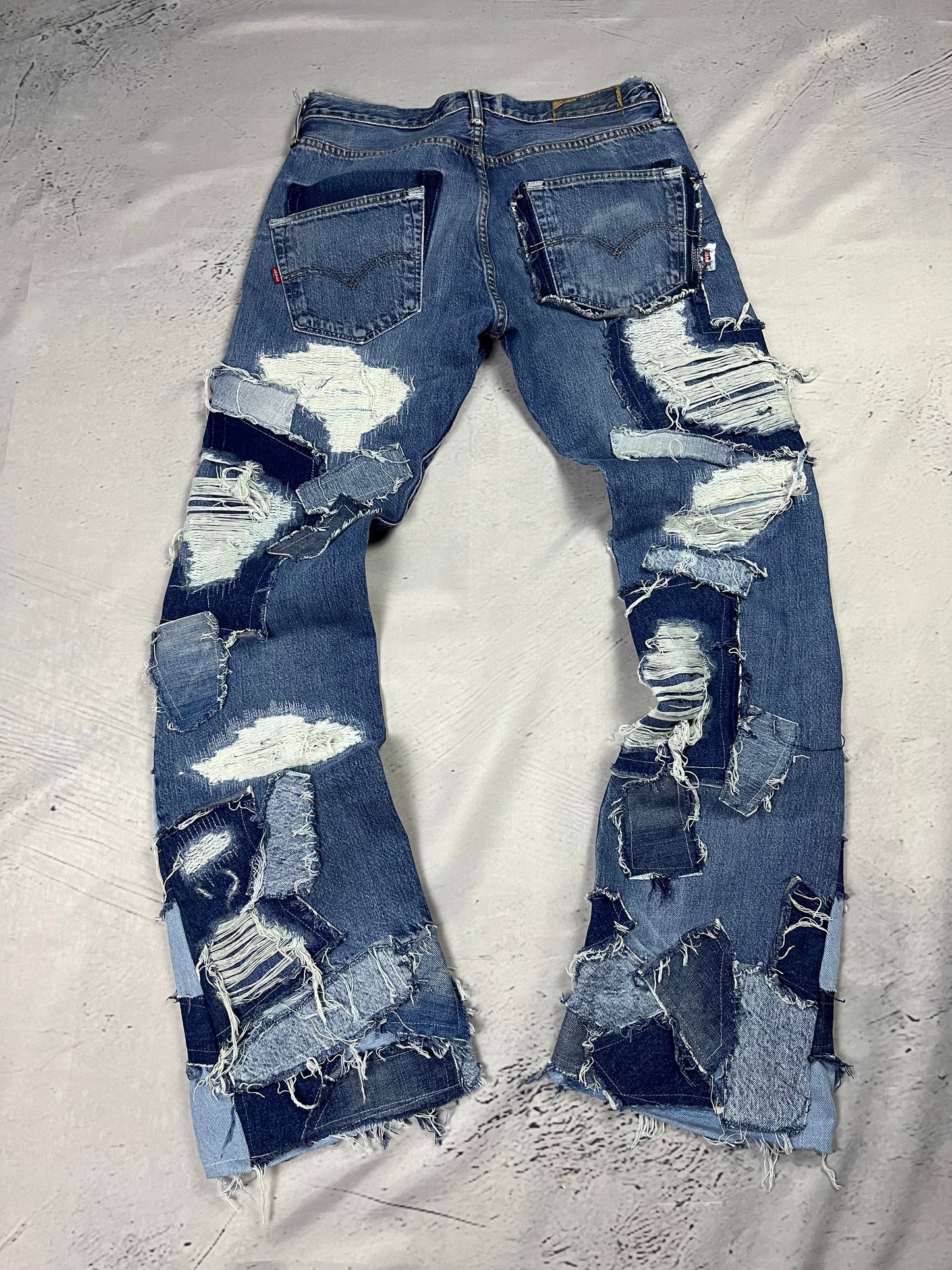 SCRAPWORK FLARE DENIM