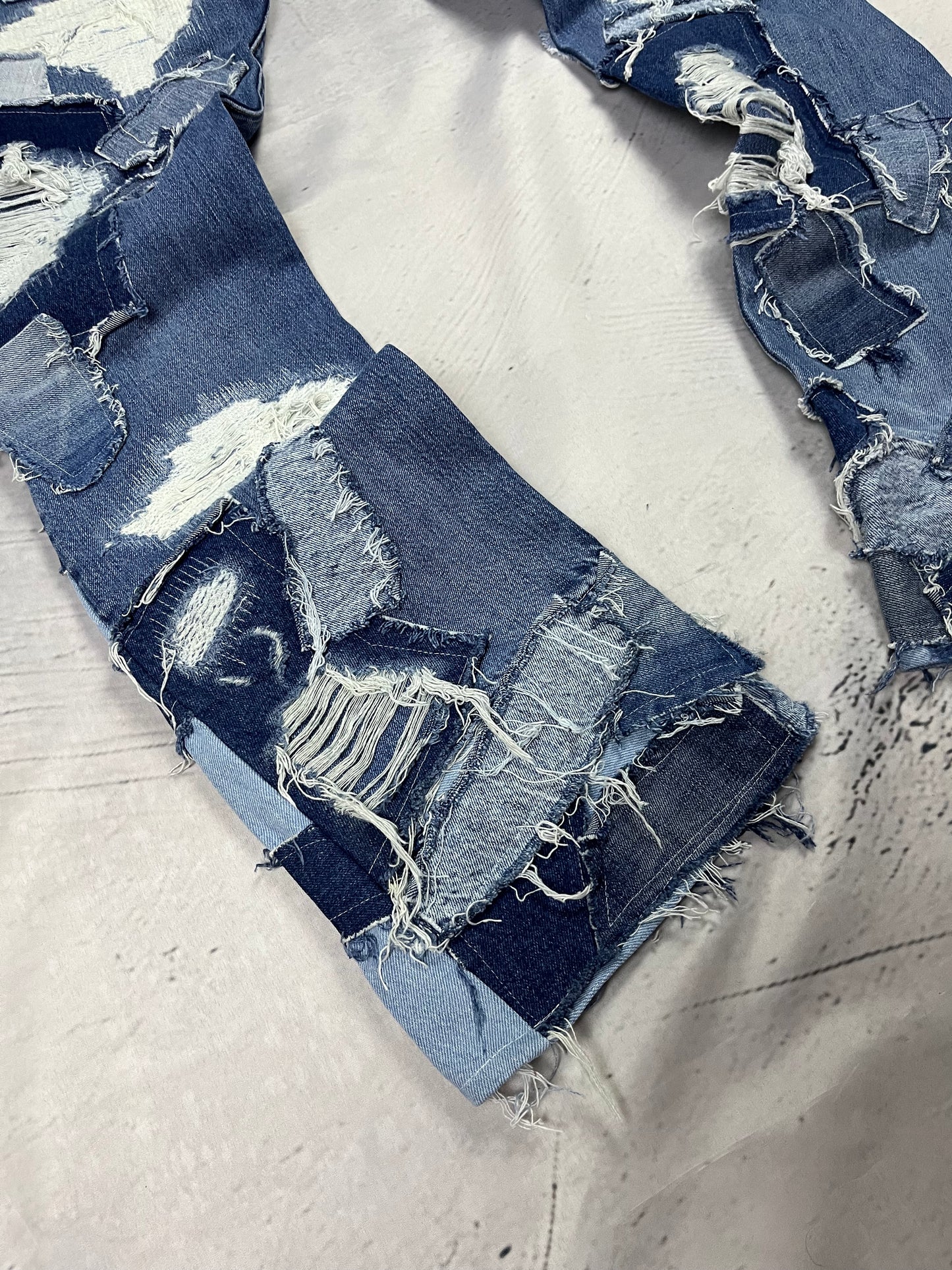 SCRAPWORK FLARE DENIM