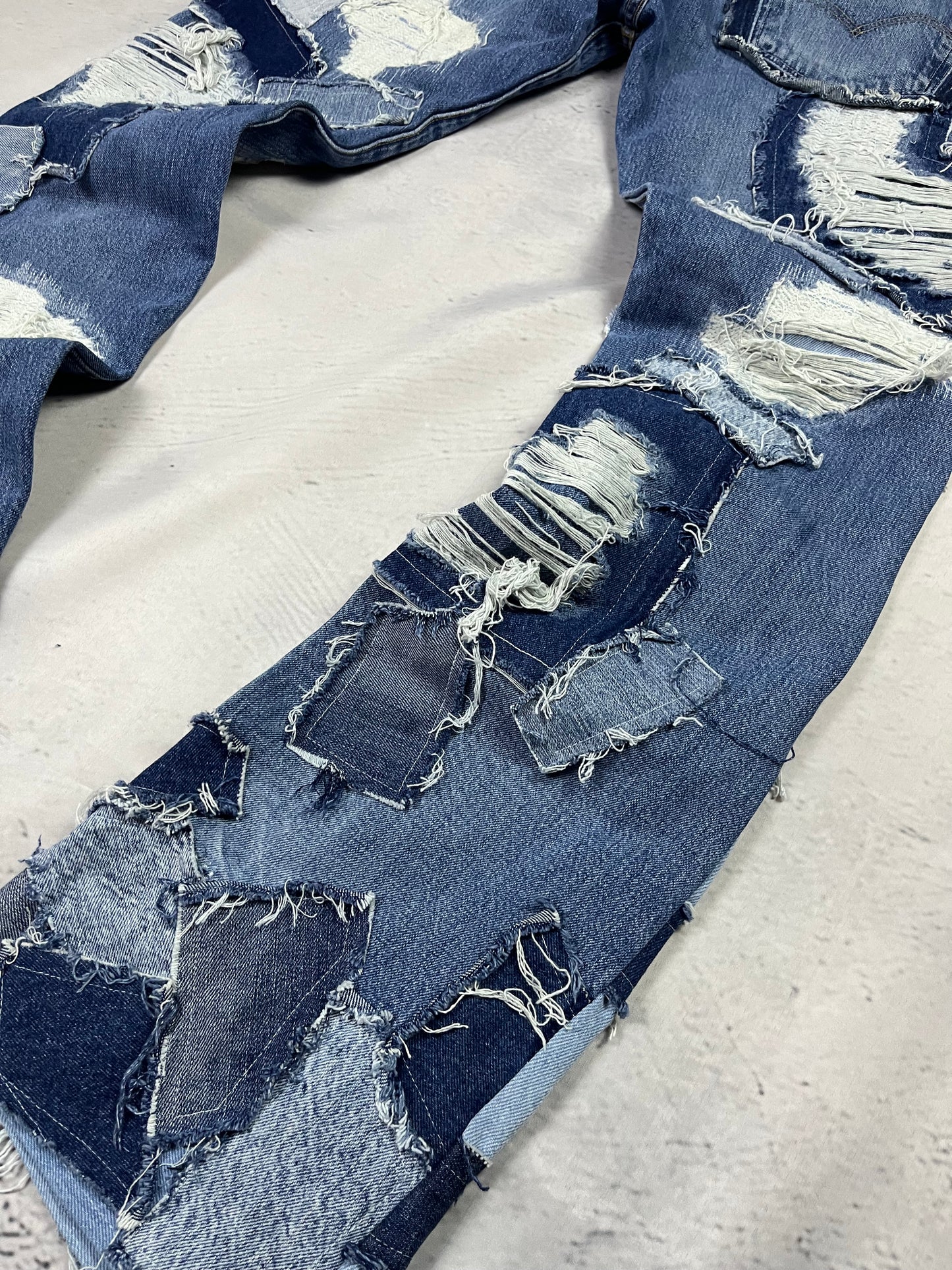 SCRAPWORK FLARE DENIM