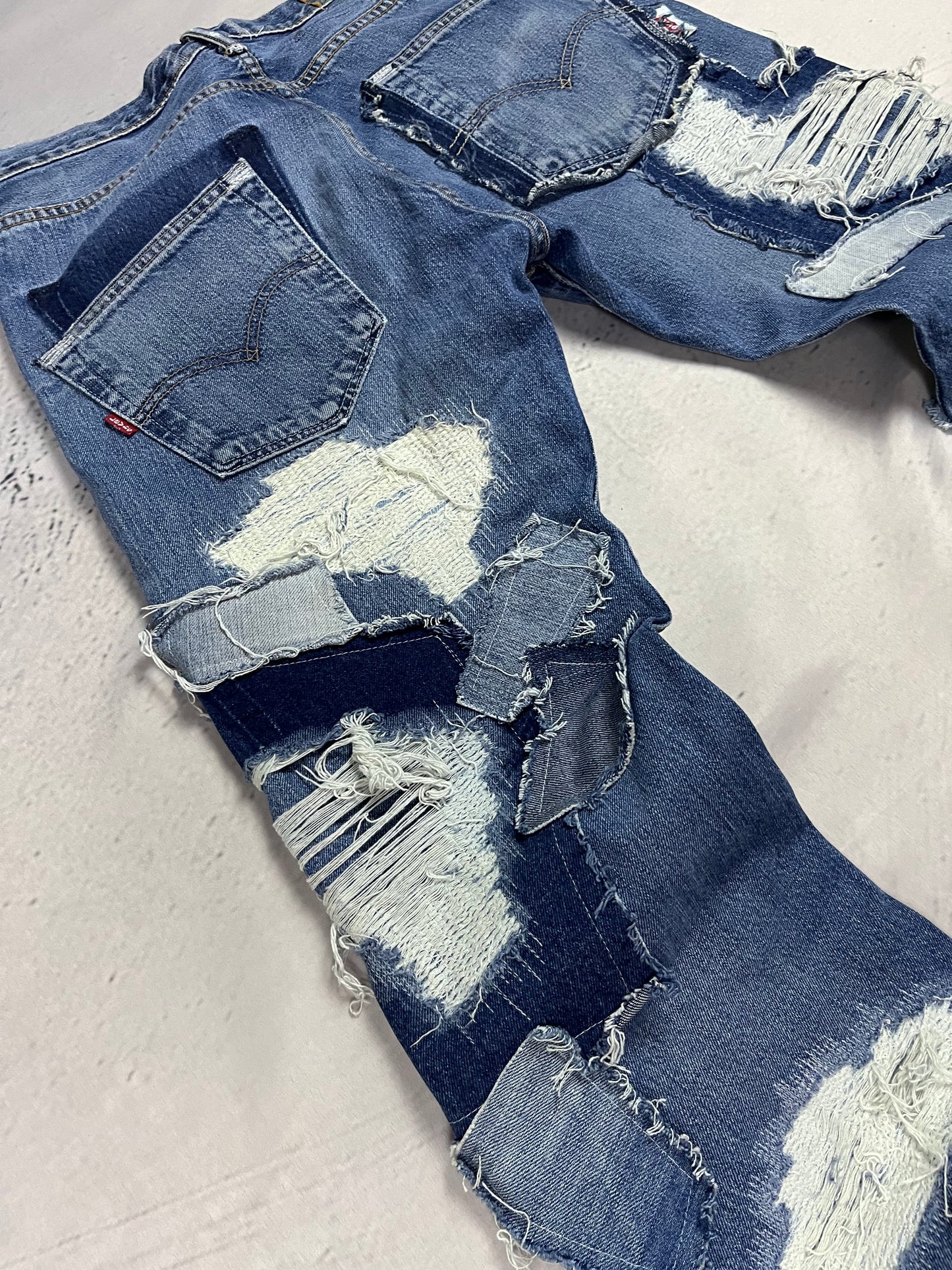 SCRAPWORK FLARE DENIM