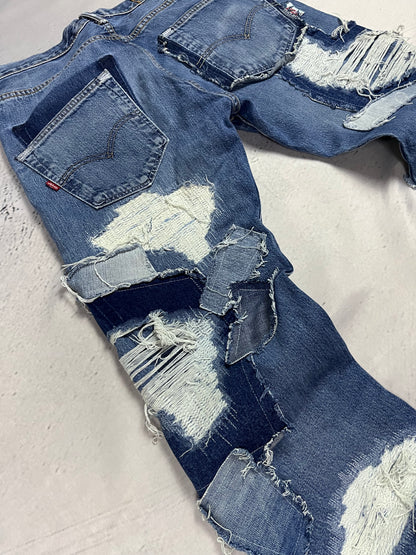 SCRAPWORK FLARE DENIM