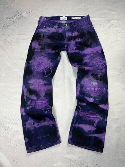 PURPLE CONTRAST DENIM
