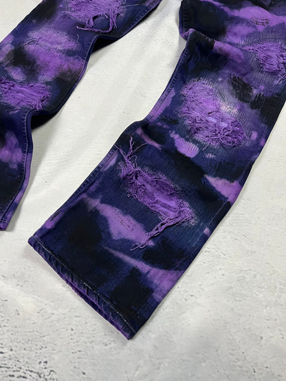 PURPLE CONTRAST DENIM