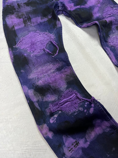 PURPLE CONTRAST DENIM