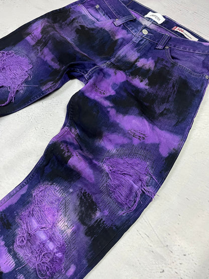 PURPLE CONTRAST DENIM