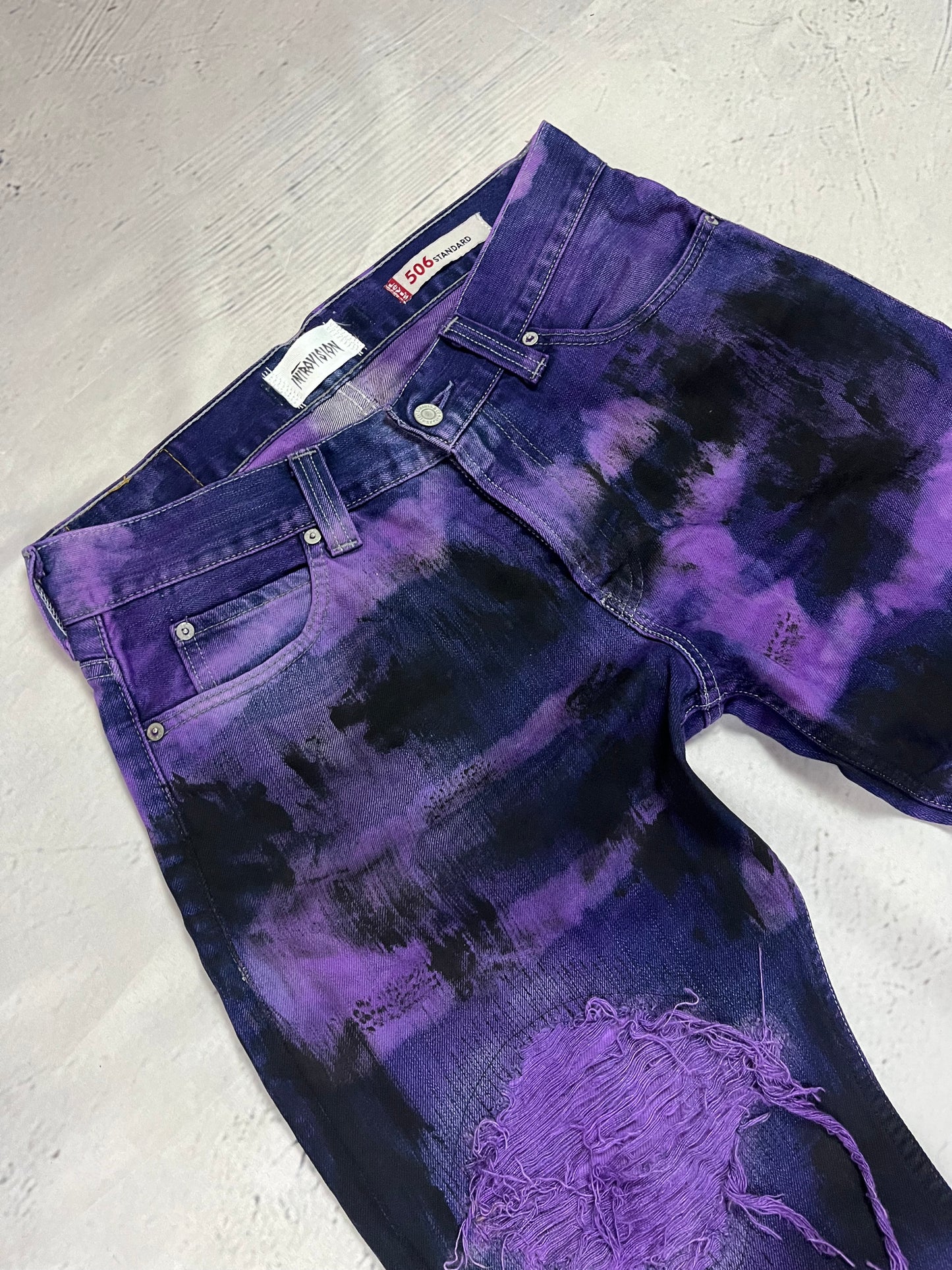 PURPLE CONTRAST DENIM
