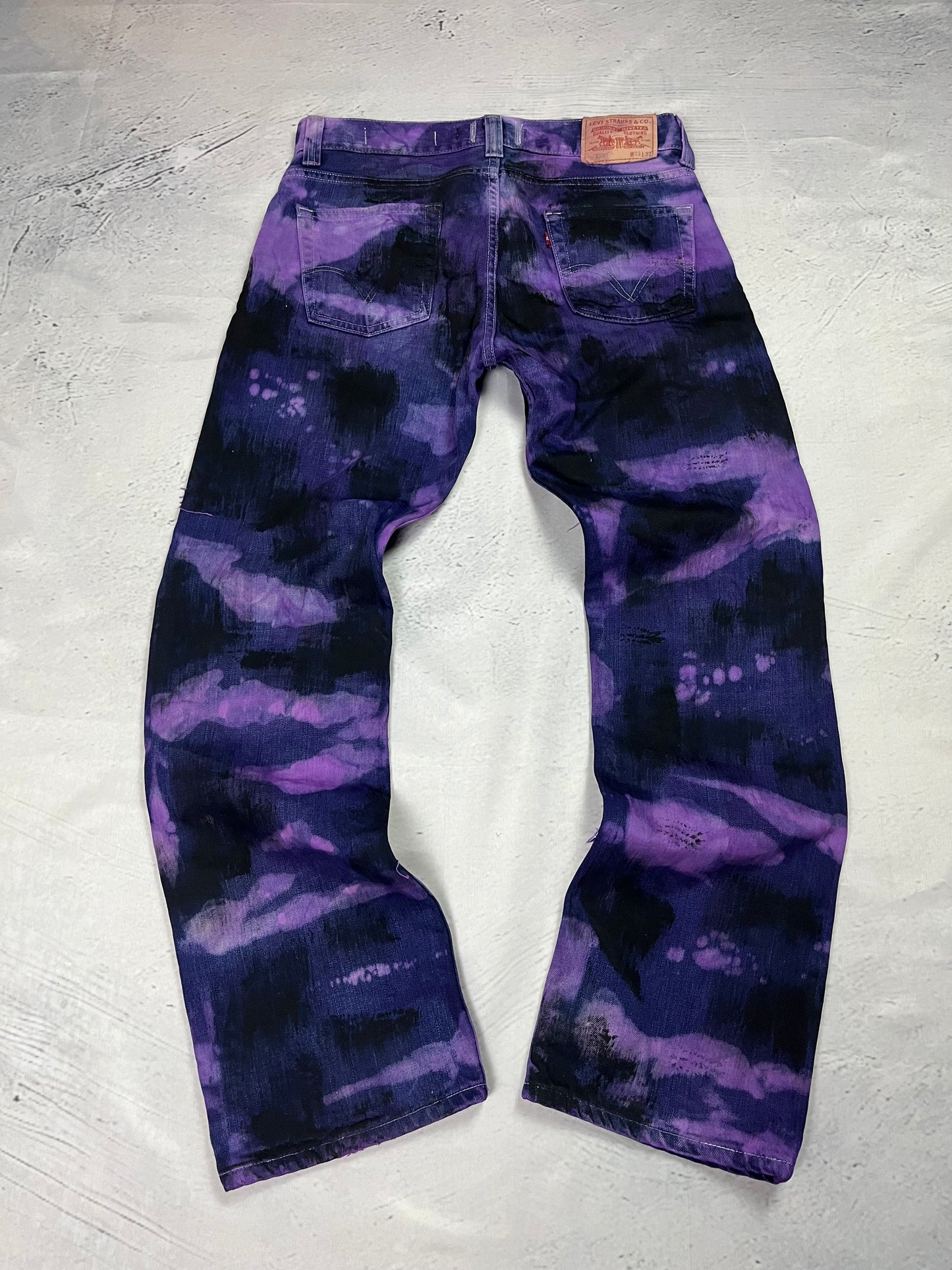 PURPLE CONTRAST DENIM