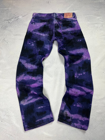 PURPLE CONTRAST DENIM