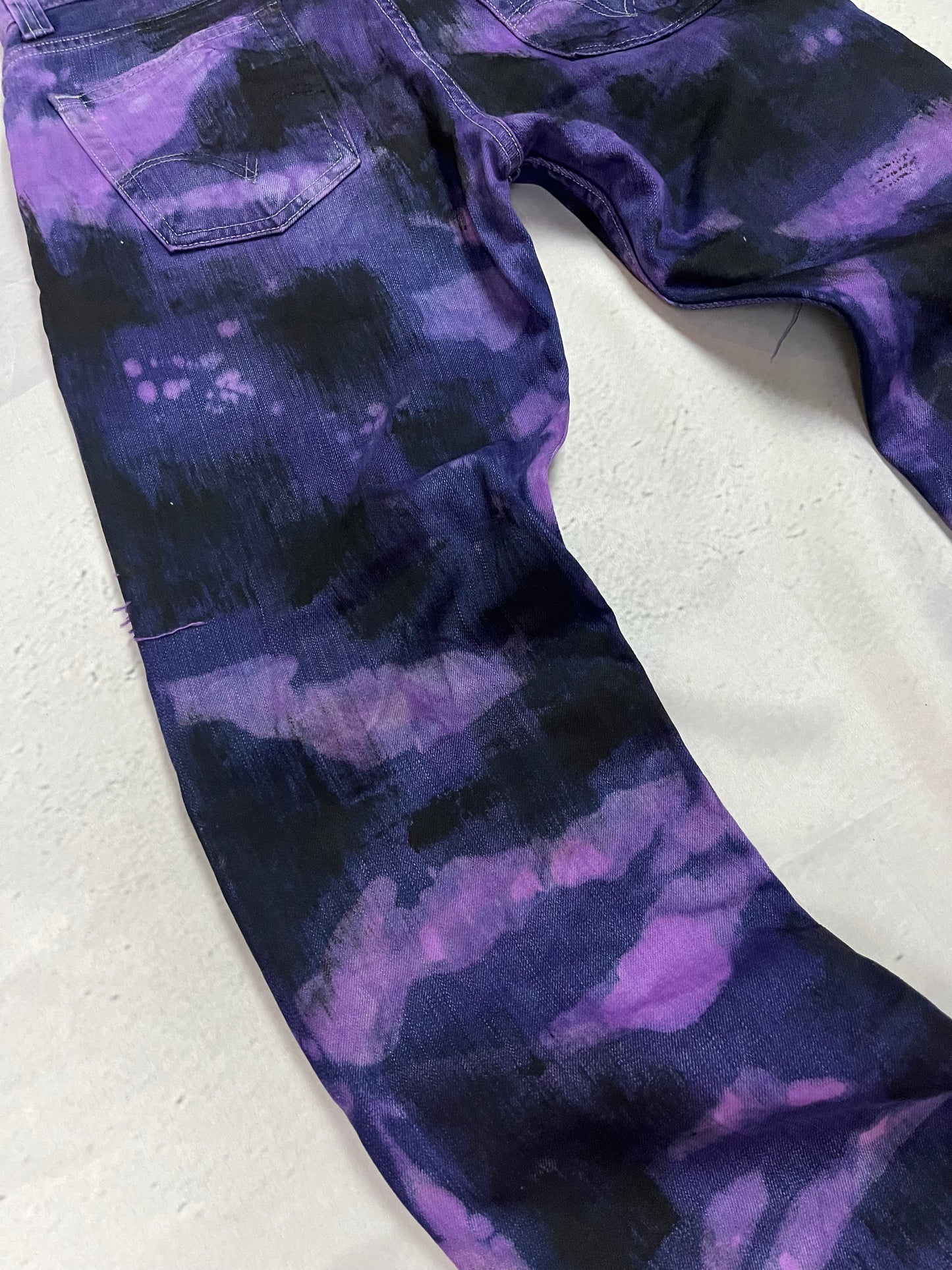 PURPLE CONTRAST DENIM