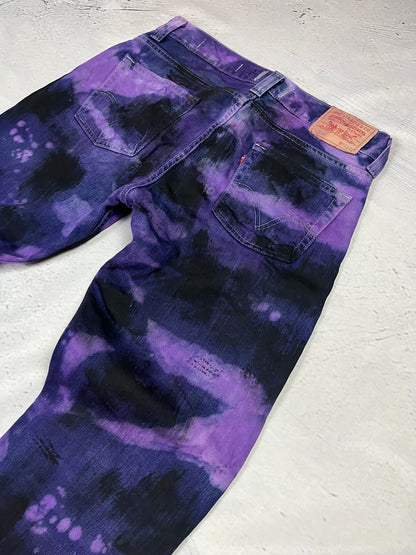 PURPLE CONTRAST DENIM