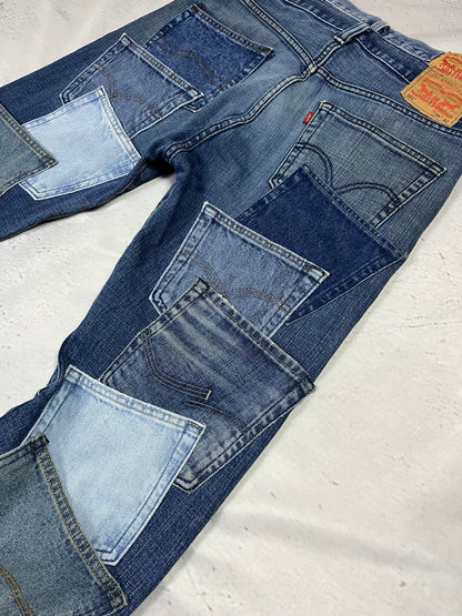 REWORKED POCKET FLARE DENIM