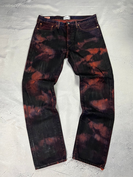WAXED BURNT DENIM