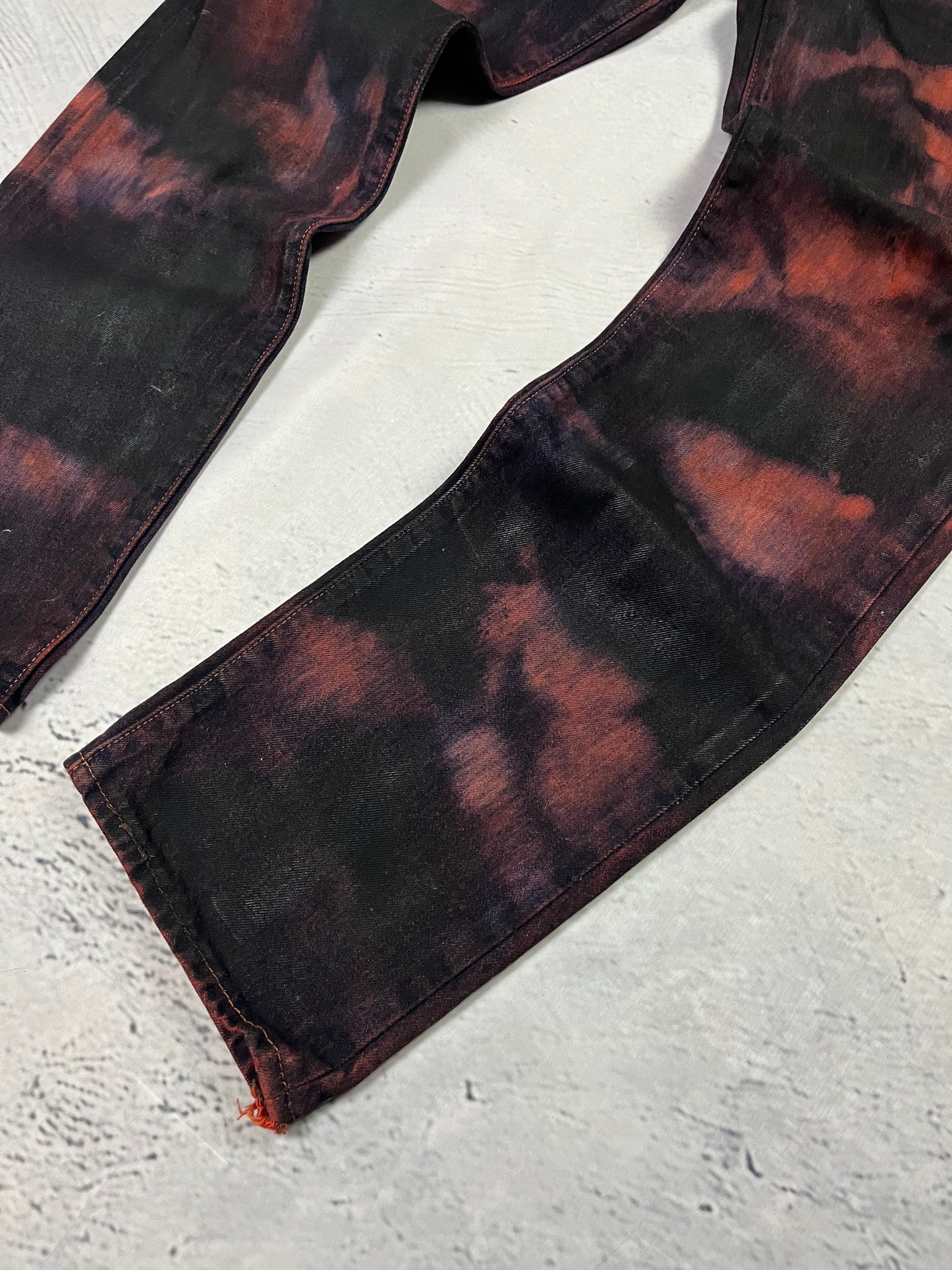 WAXED BURNT DENIM