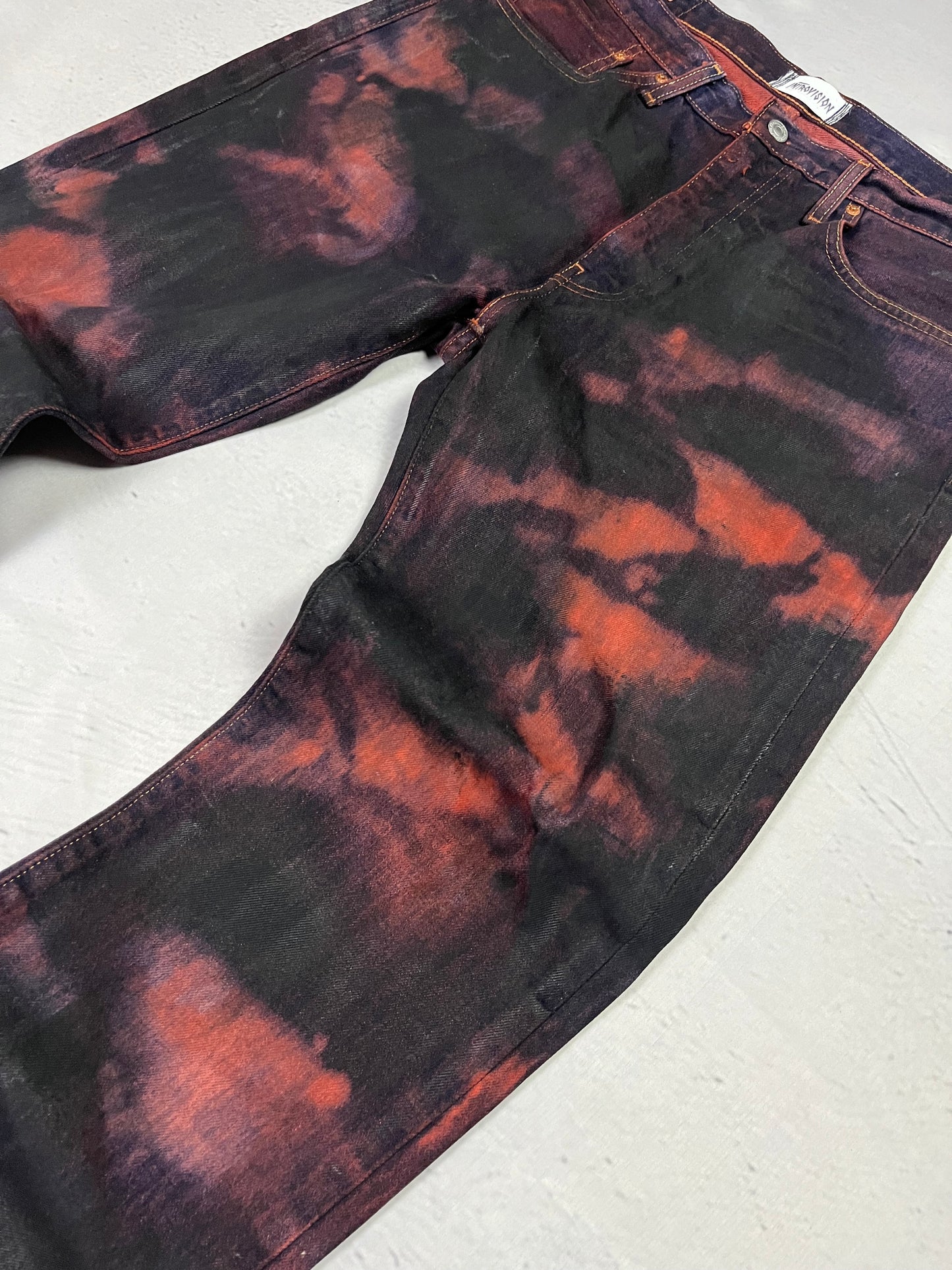 WAXED BURNT DENIM