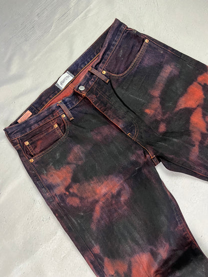WAXED BURNT DENIM