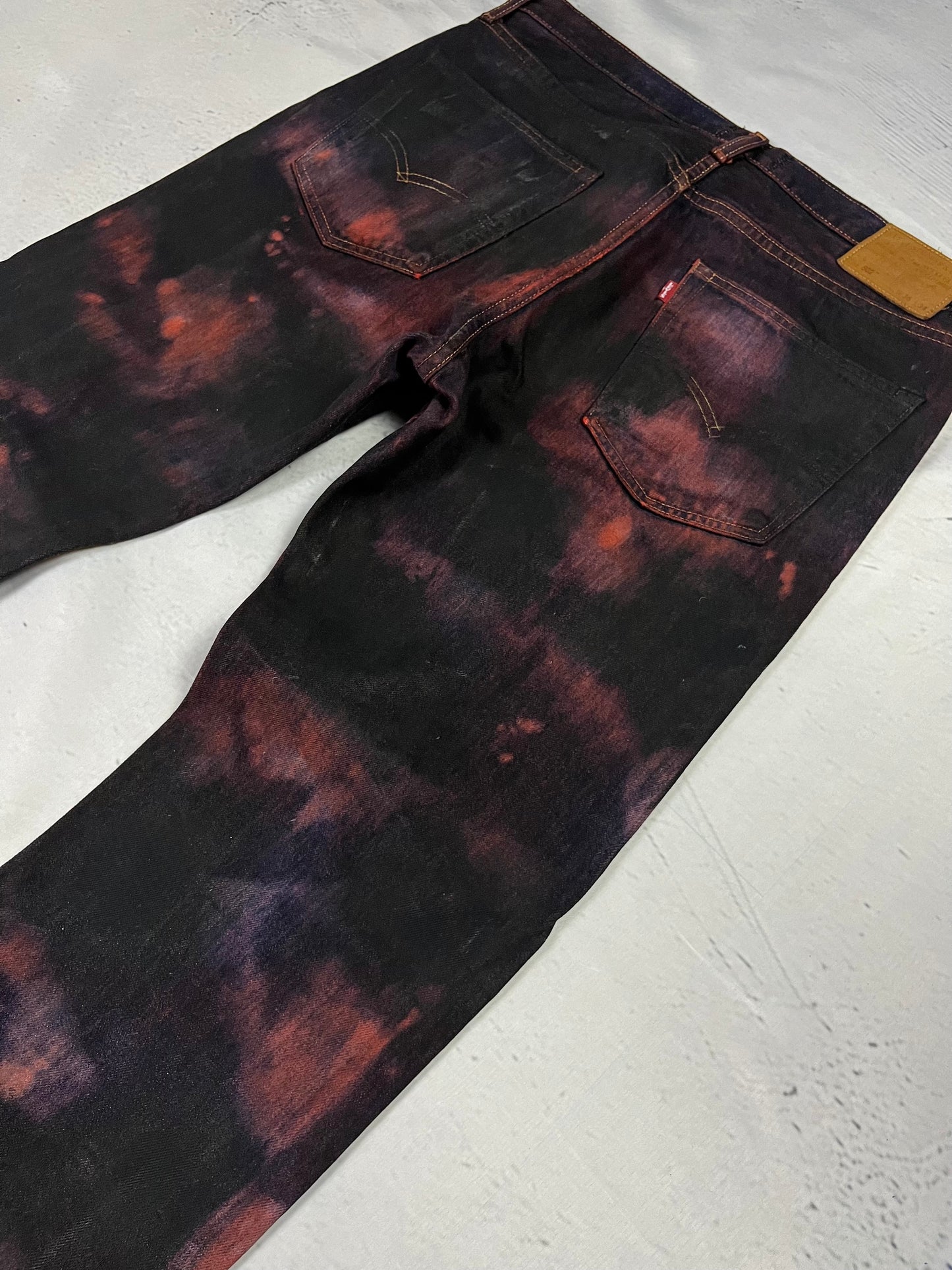 WAXED BURNT DENIM