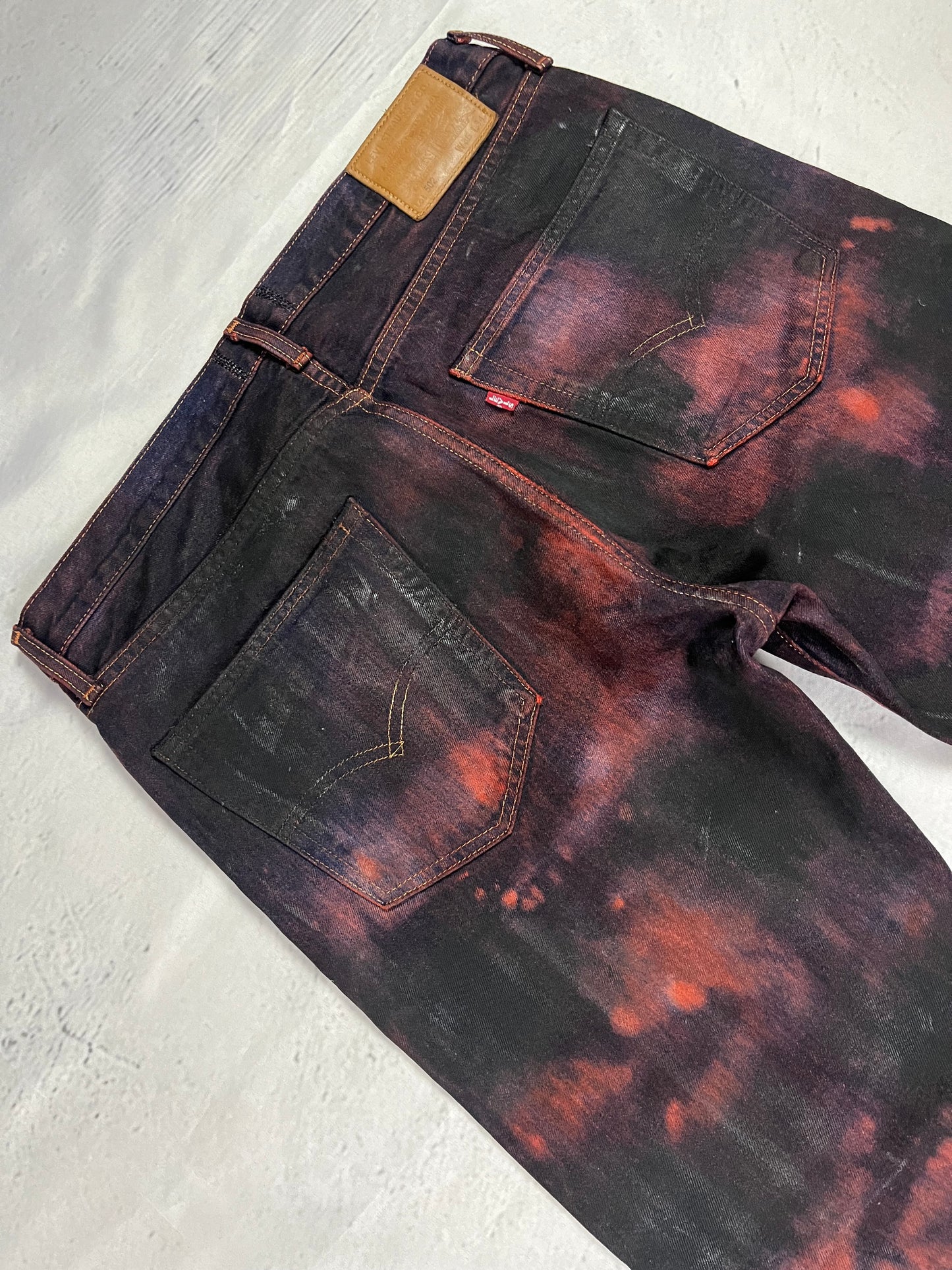 WAXED BURNT DENIM