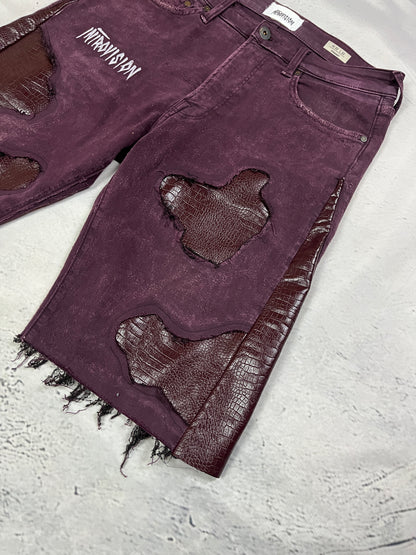 CRIMSON REPTILE DENIM