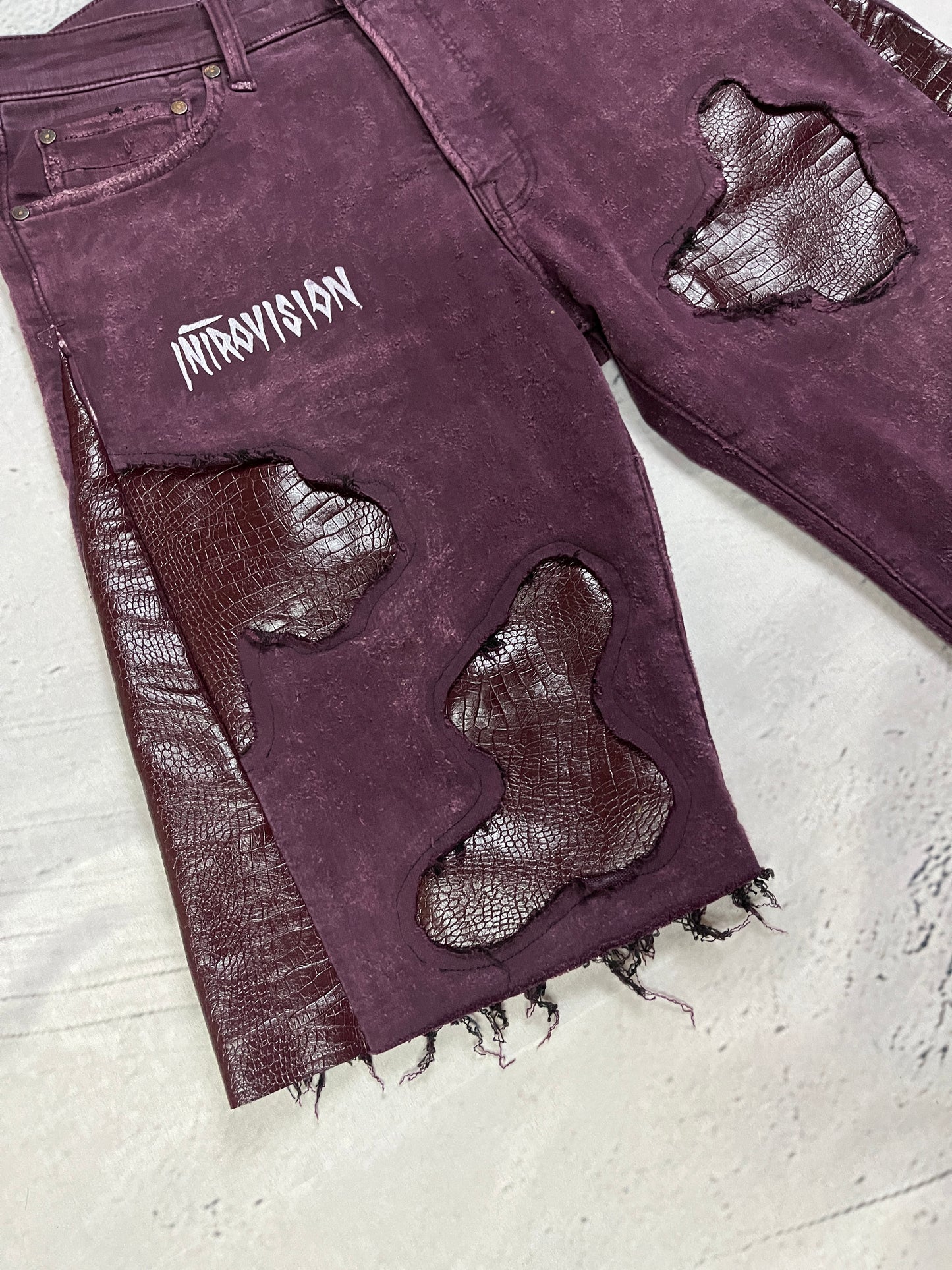 CRIMSON REPTILE DENIM
