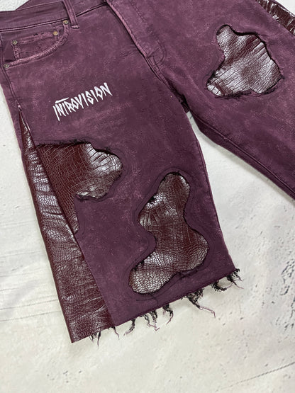 CRIMSON REPTILE DENIM