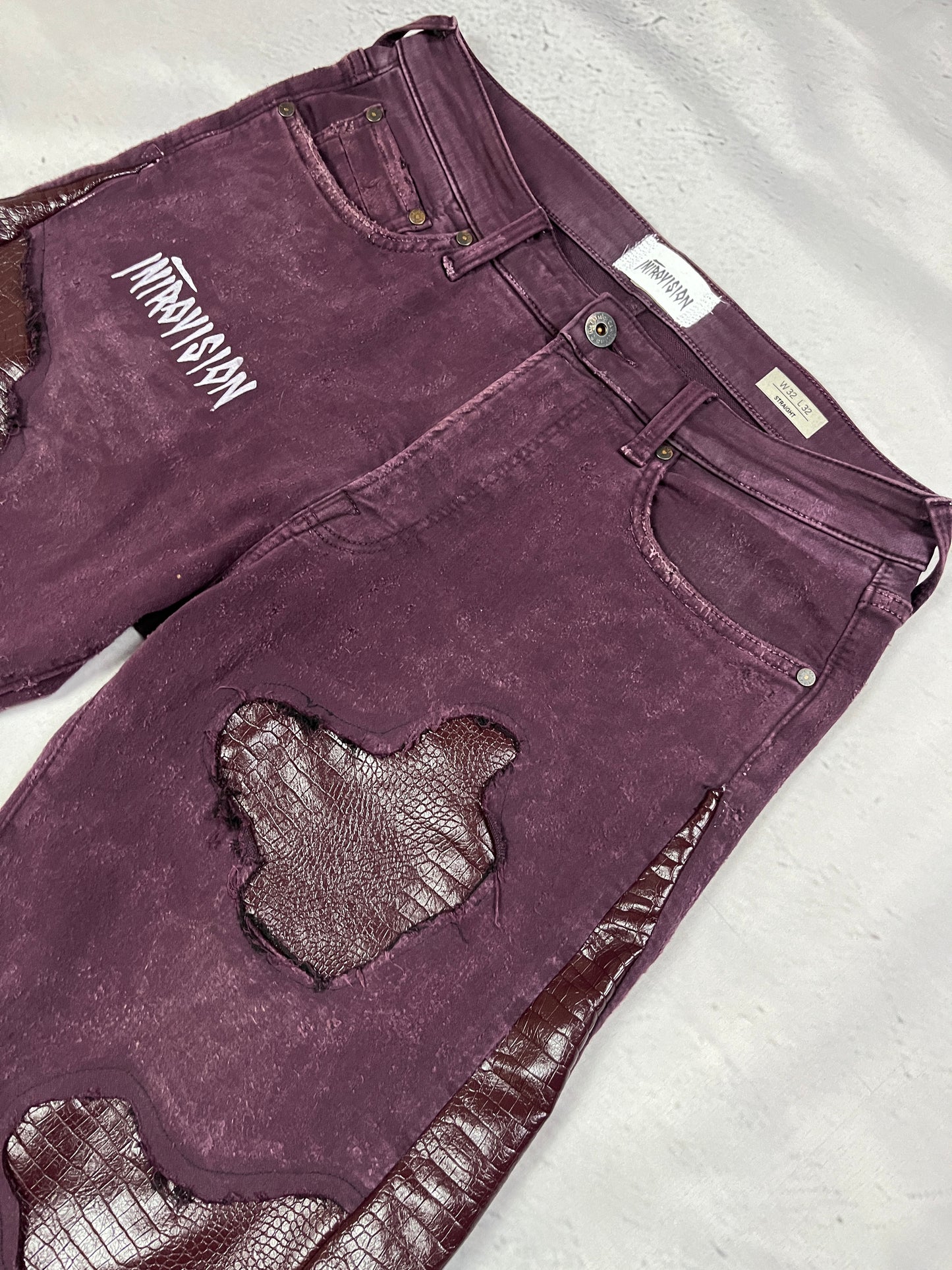 CRIMSON REPTILE DENIM