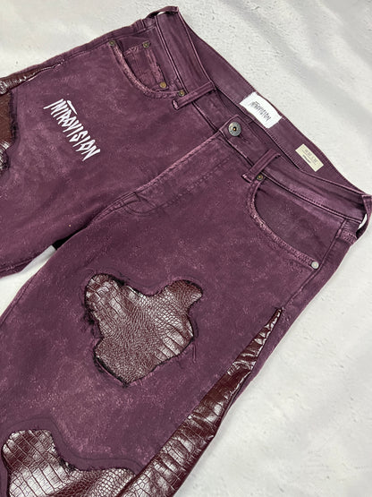 CRIMSON REPTILE DENIM