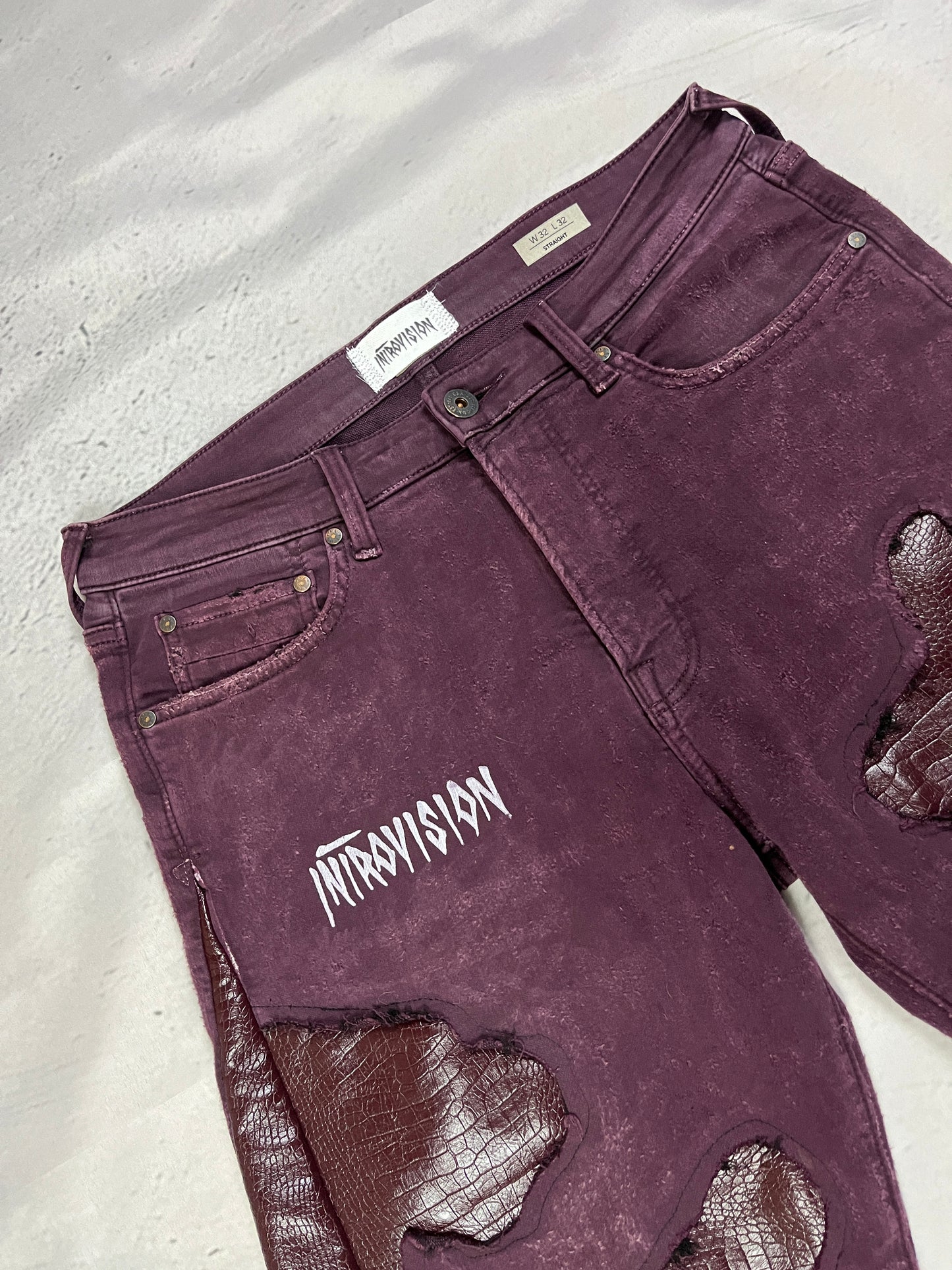 CRIMSON REPTILE DENIM