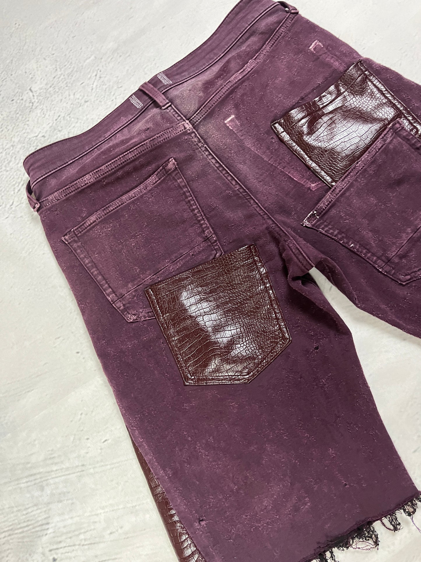 CRIMSON REPTILE DENIM