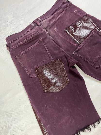 CRIMSON REPTILE DENIM