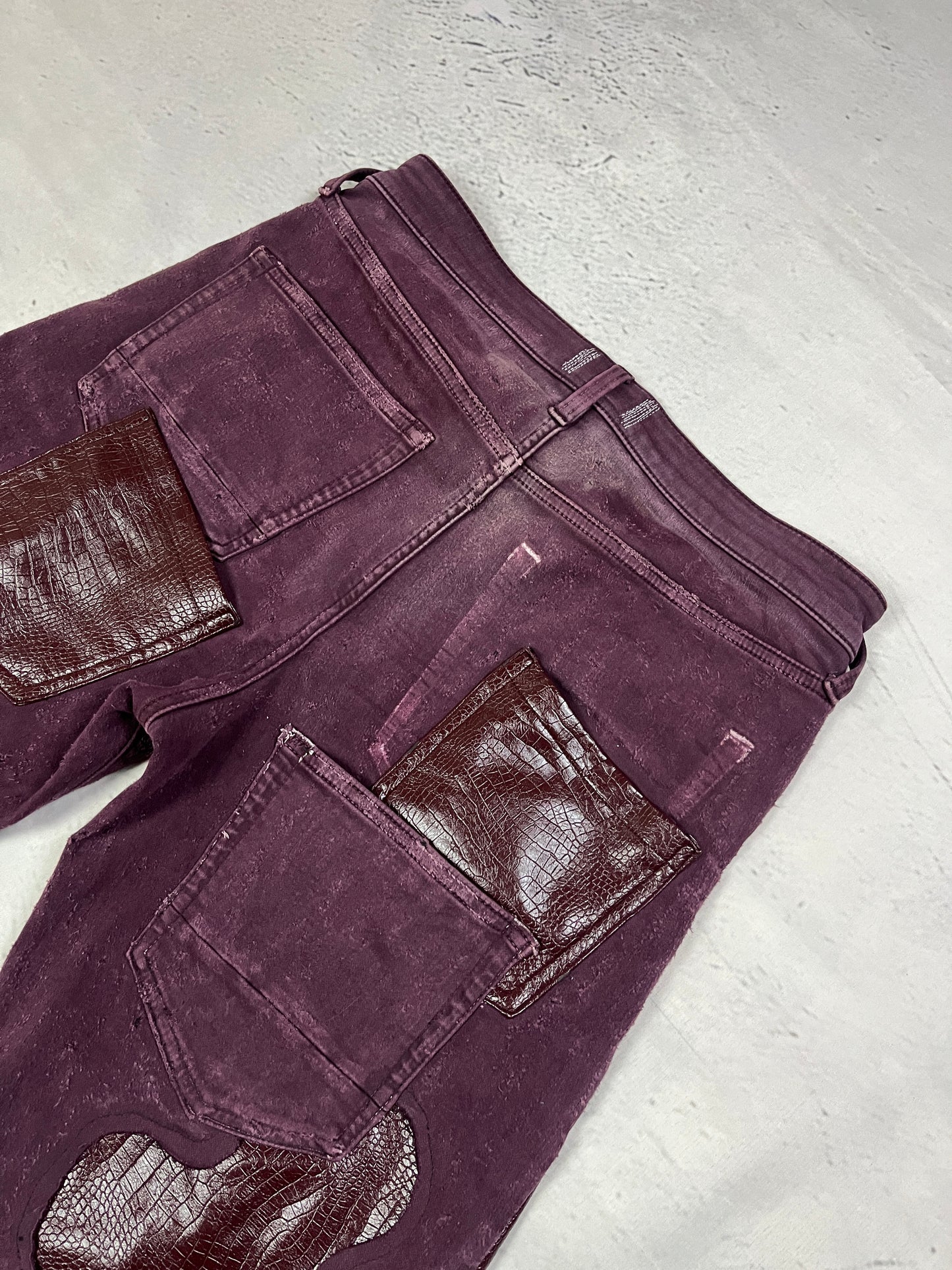 CRIMSON REPTILE DENIM