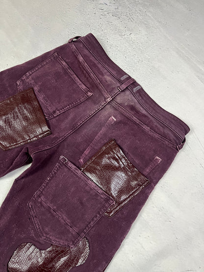 CRIMSON REPTILE DENIM
