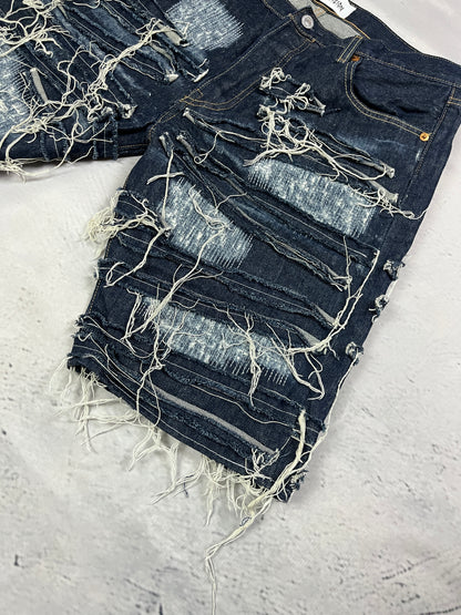 COBWEB DISTRESSED SHORTS