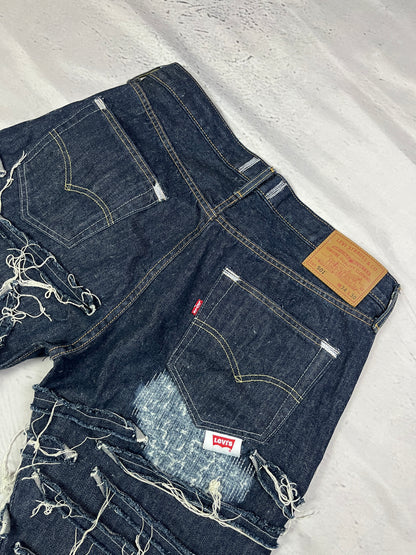 COBWEB DISTRESSED SHORTS