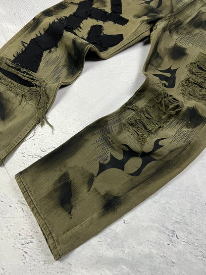 TRIBAL DISTRESSED DENIM