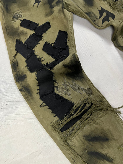 TRIBAL DISTRESSED DENIM